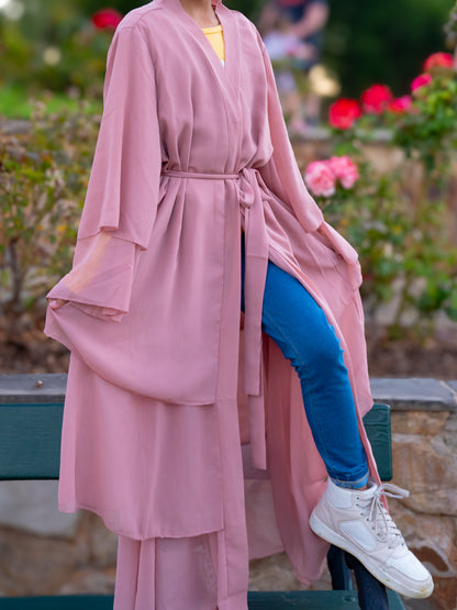 Kids Abaya - Pink