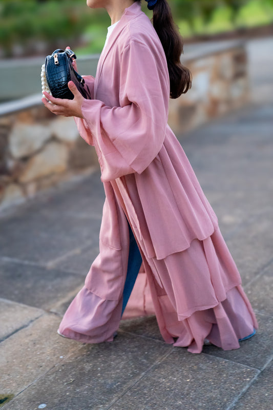 Kids Abaya - Pink