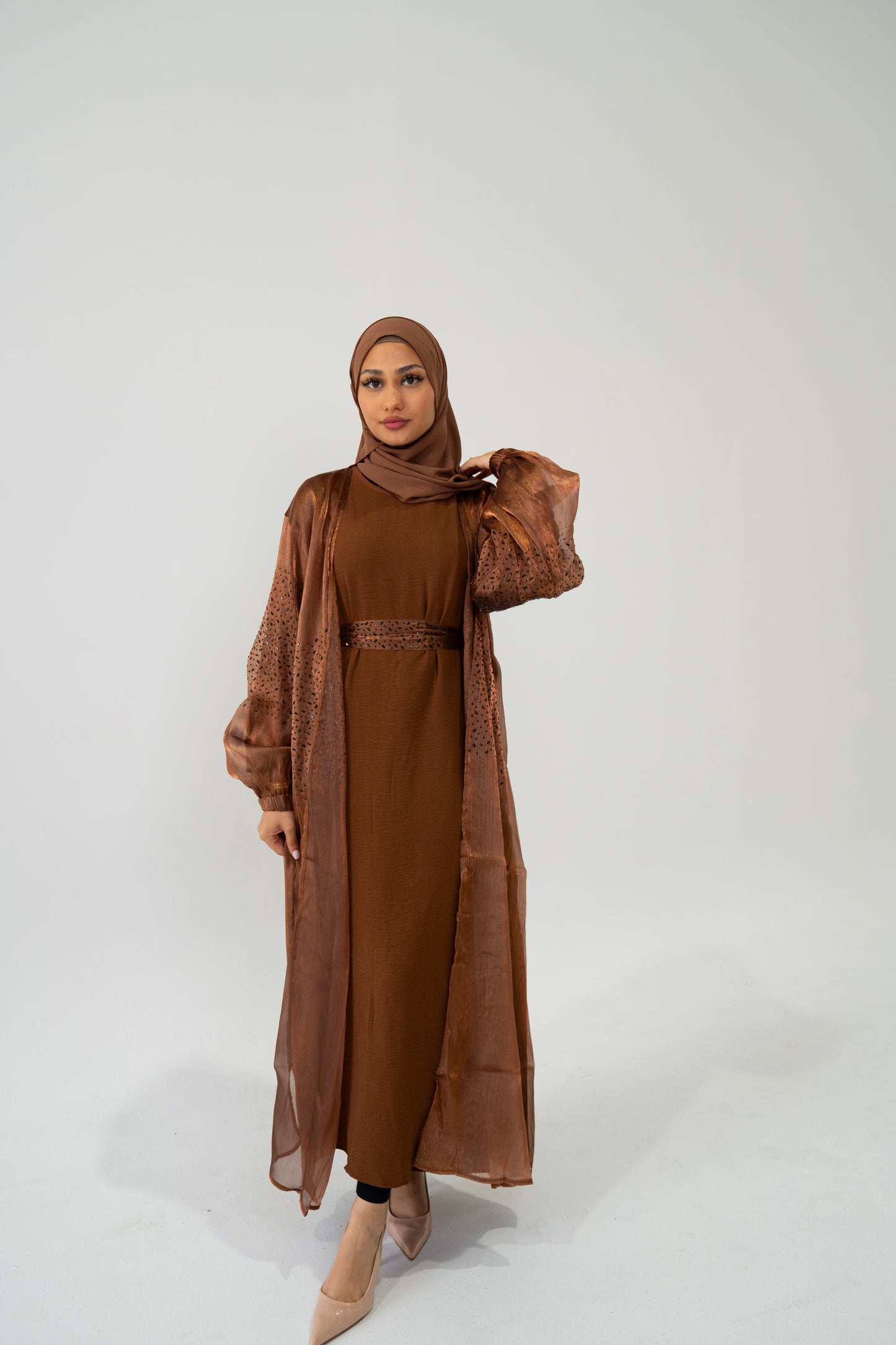 Noor Abaya - Brown