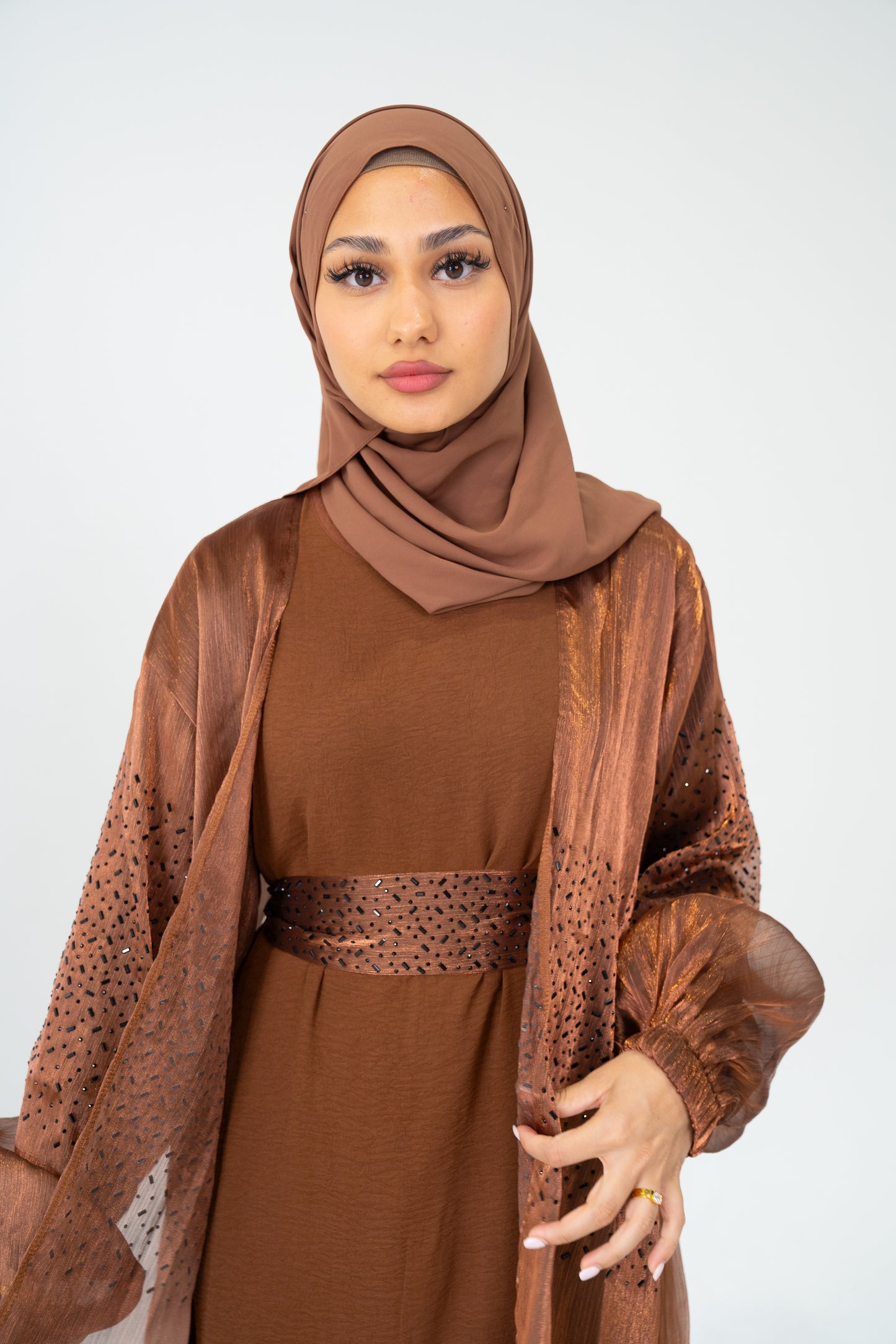 Noor Abaya - Brown