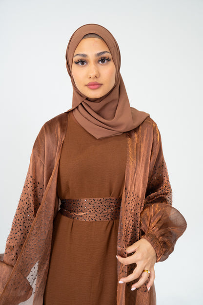 Noor Abaya - Brown