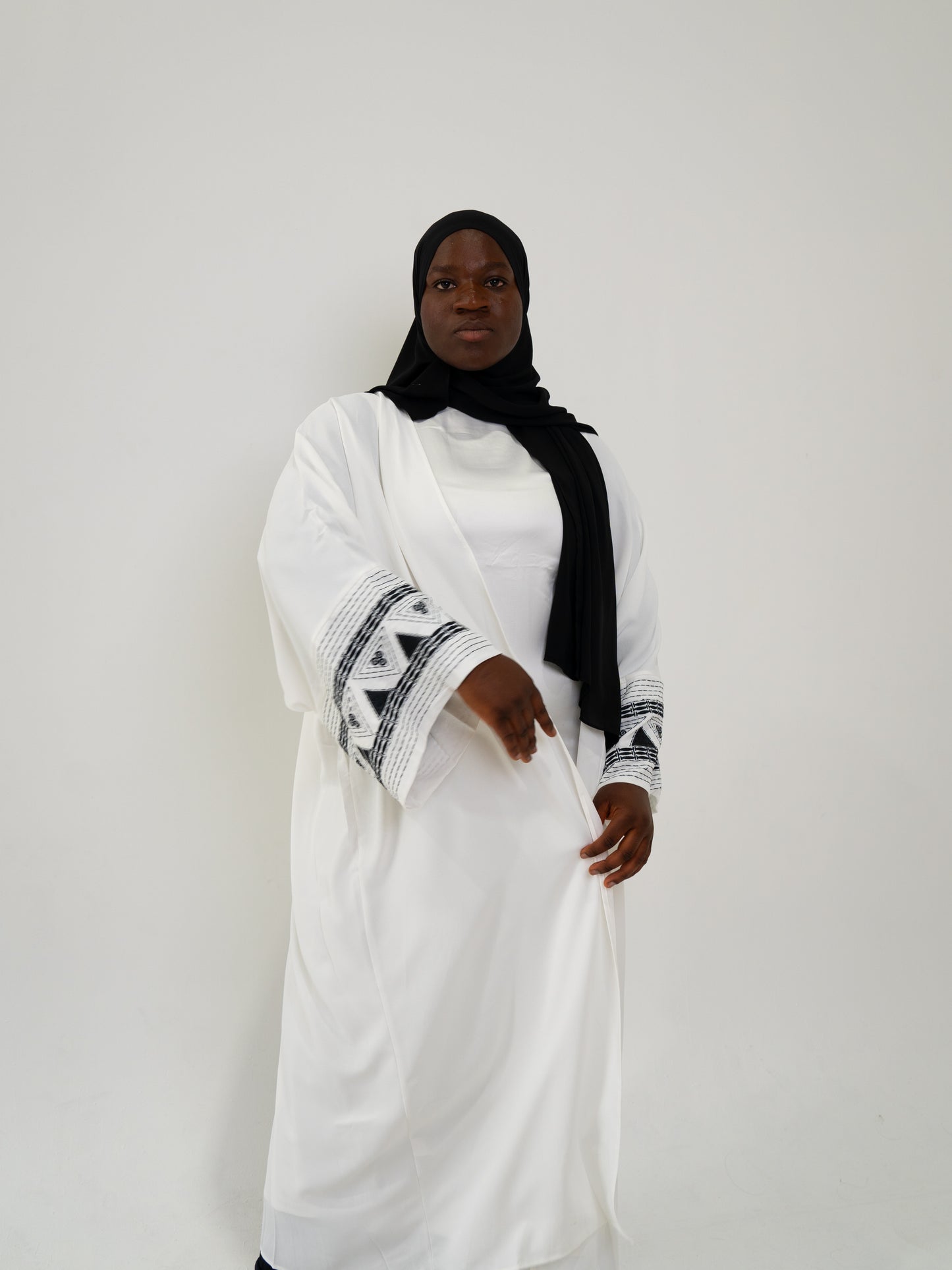 Madina Abaya - White