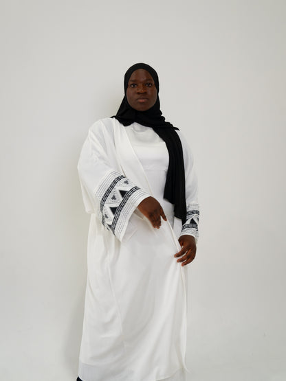 Madina Abaya - White