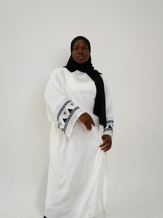 Madina Abaya - White