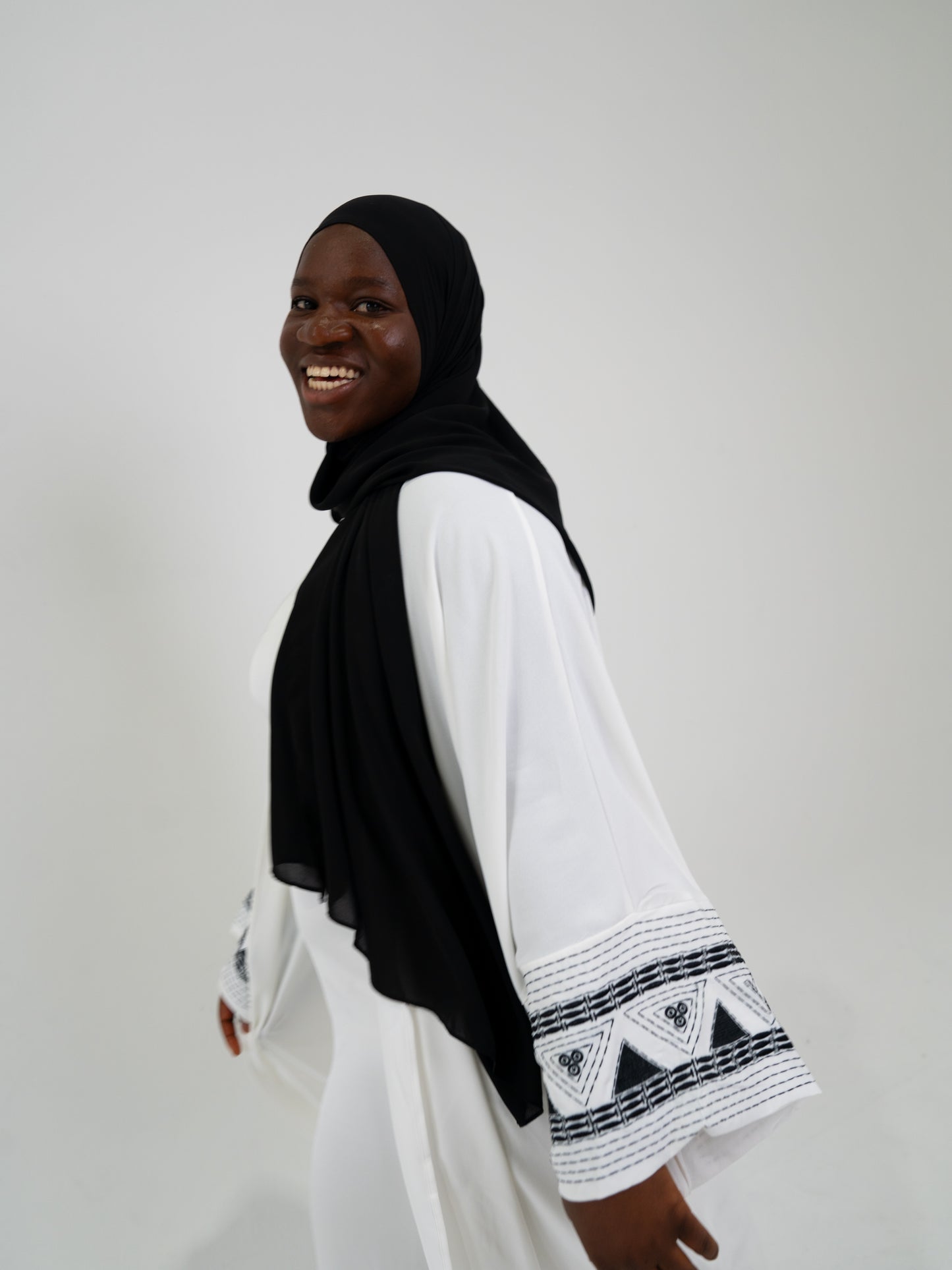 Madina Abaya - White