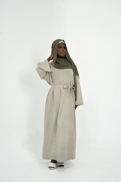 Closed Linen Abaya