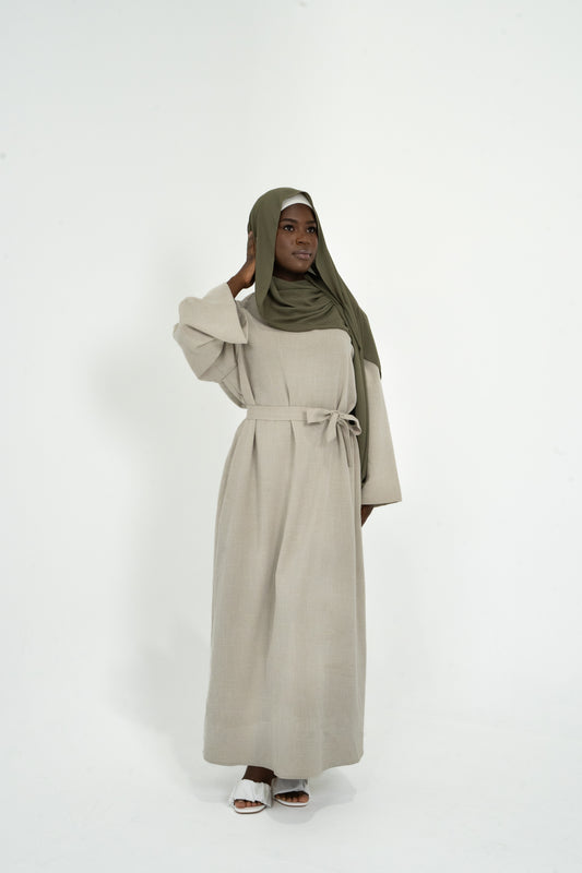 Closed Linen Abaya