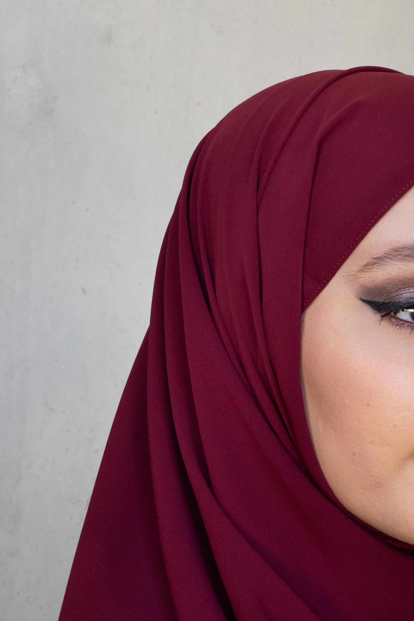 Maroon Majesty chiffon