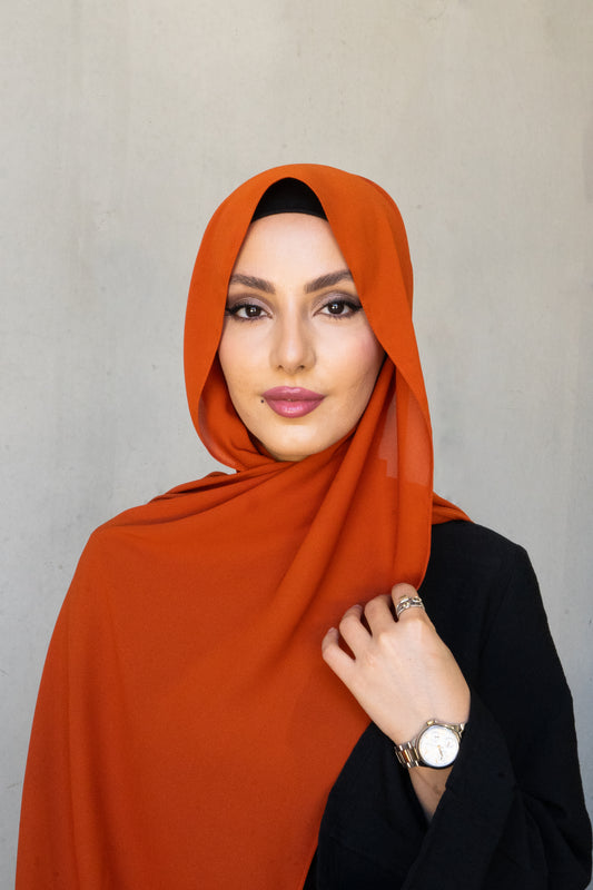 Burning Flames Chiffon