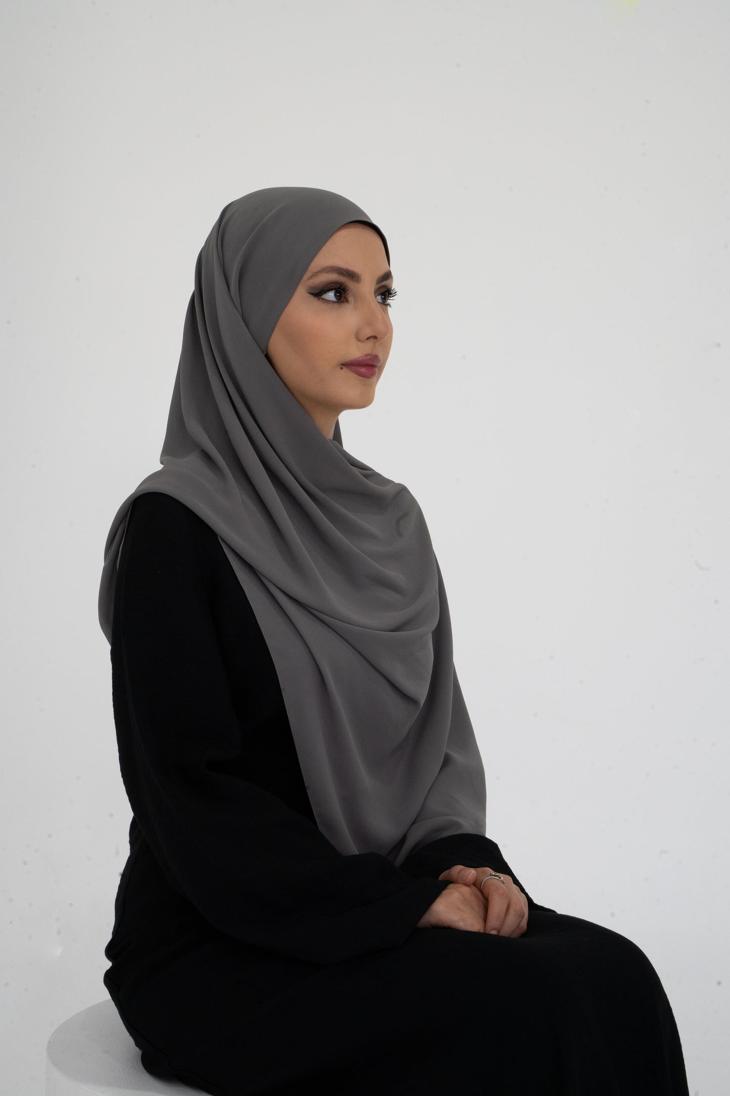 Charcoal chiffon