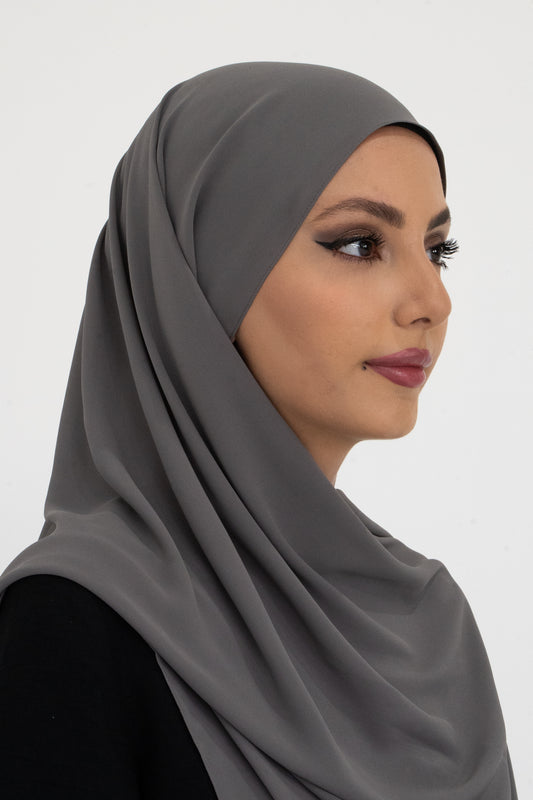 Charcoal chiffon