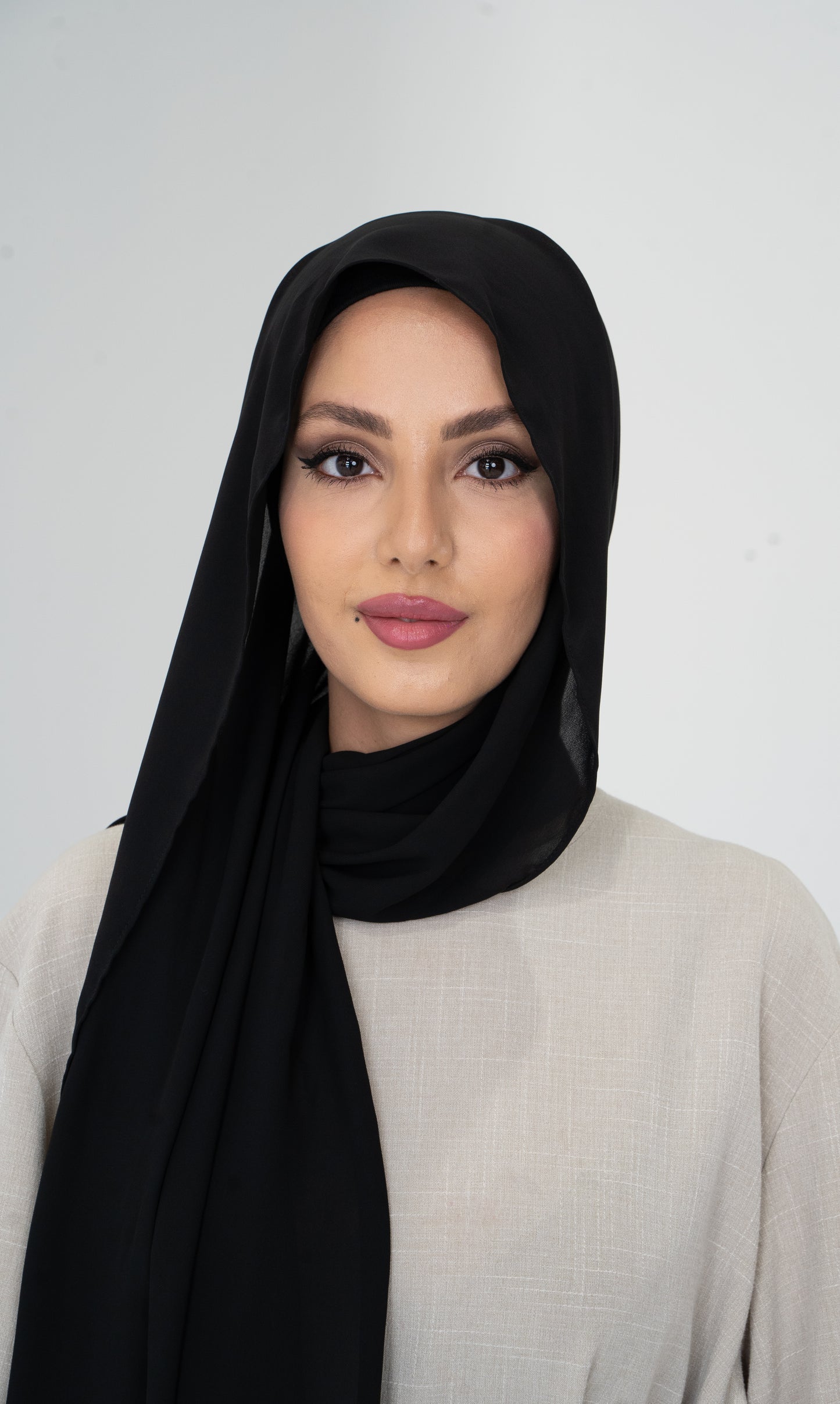 Midnight Black chiffon