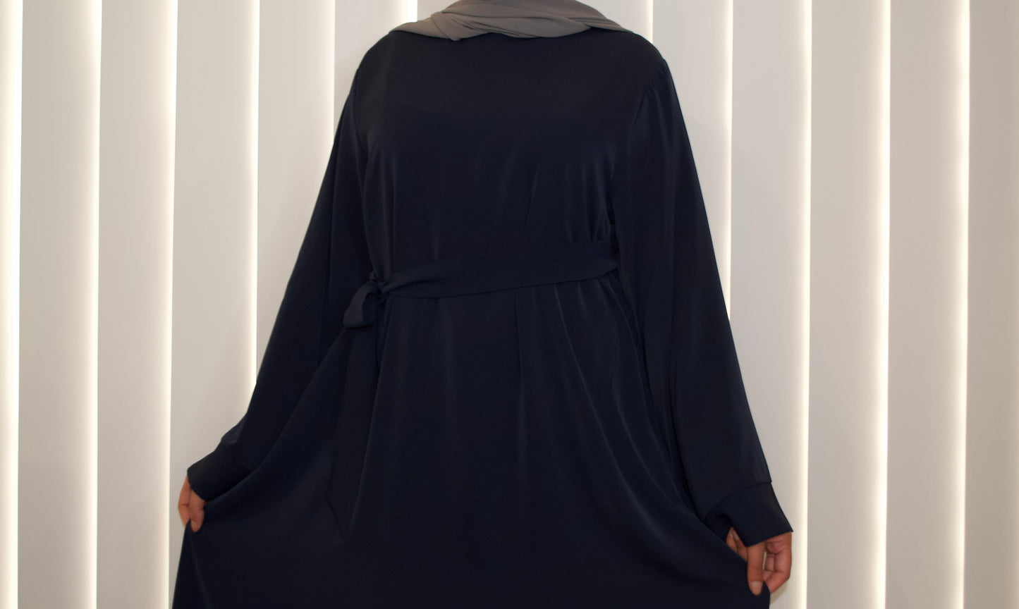 Sham Abaya - Navy Blue