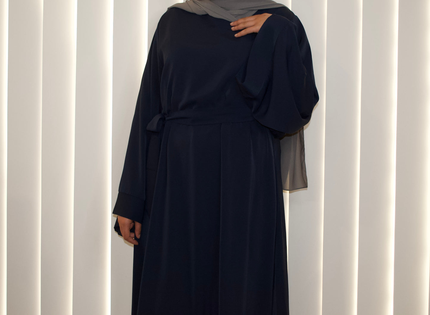 Sham Abaya - Navy Blue