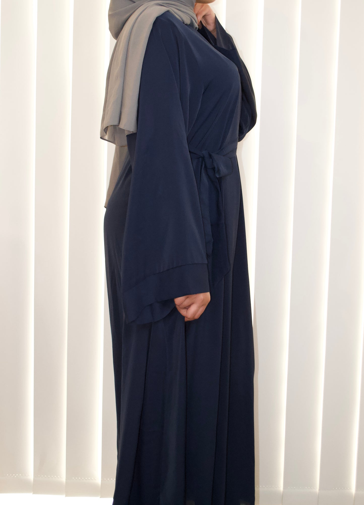 Sham Abaya - Navy Blue
