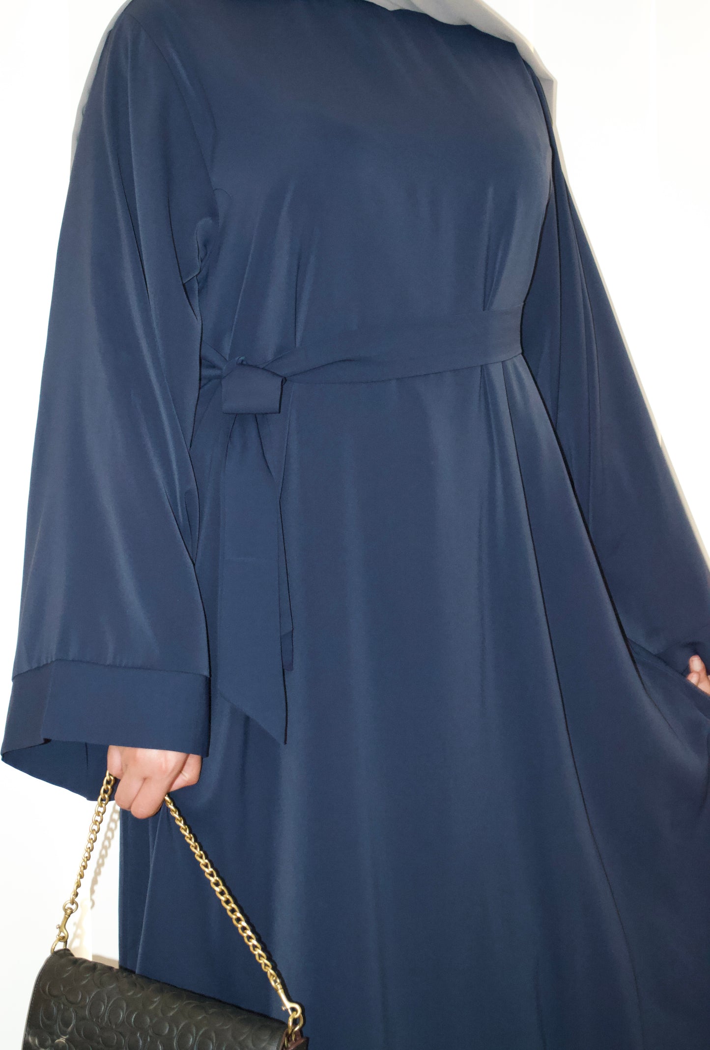 Sham Abaya - Navy Blue