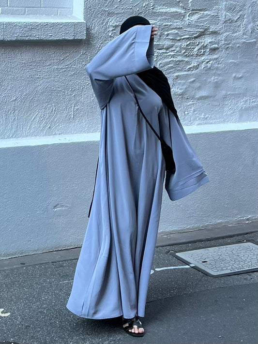 Sham Abaya - Light Grey