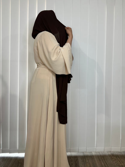 Sham Abaya - Cream