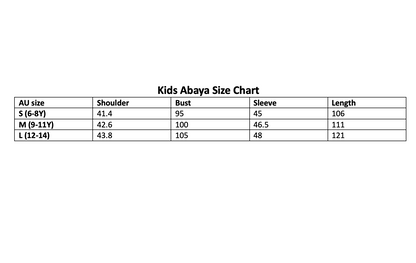 Kids Abaya - Brown