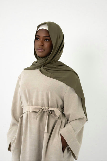Closed Linen Abaya